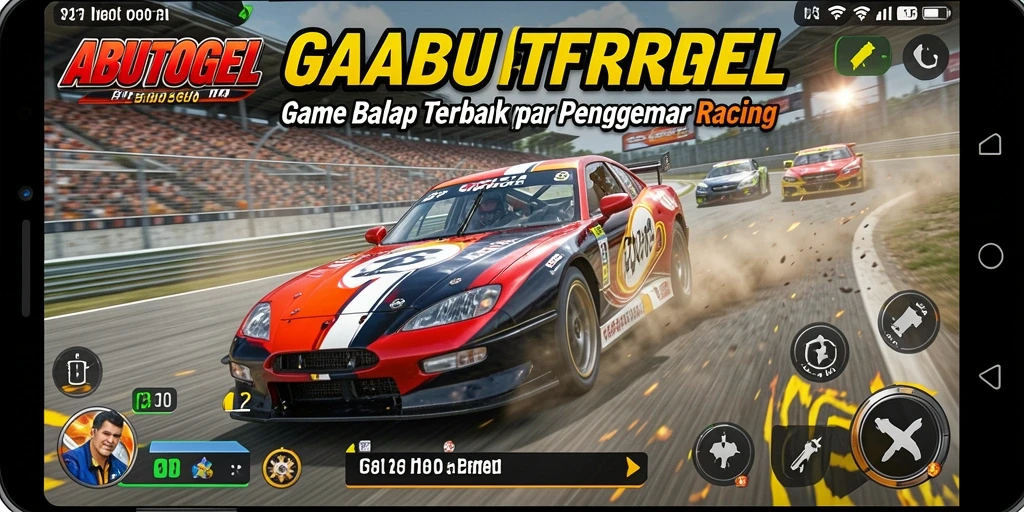 Tampilan aksi balapan yang luar biasa di ABUTOGEL.
