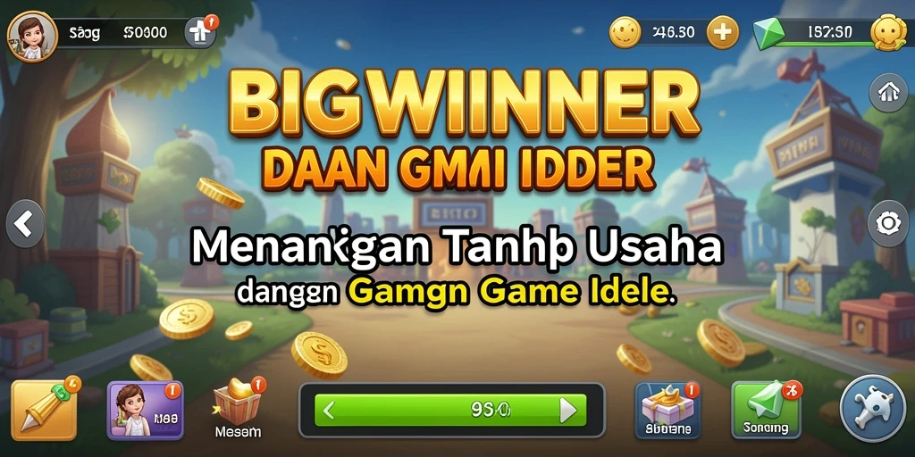 Tampilan gameplay <strong>BIGWINNER</strong> yang menawan dengan mekanisme Idle yang menarik.