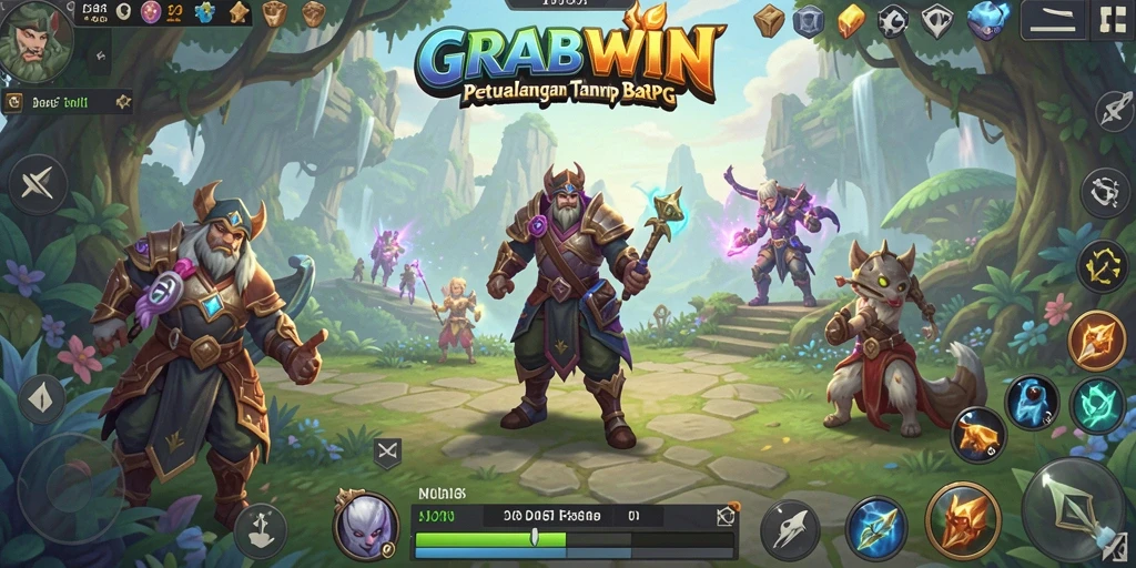 Gameplay mendebarkan dengan karakter dan monster fantasi.