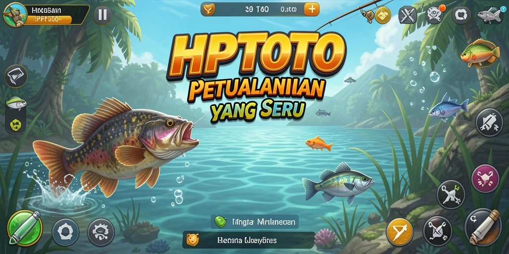 Screenshot HPTOTO menampilkan aksi memancing yang mendebarkan.