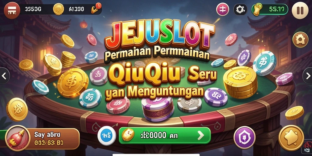 Screenshot permainan QiuQiu JEJUSLOT dengan tampilan menarik.