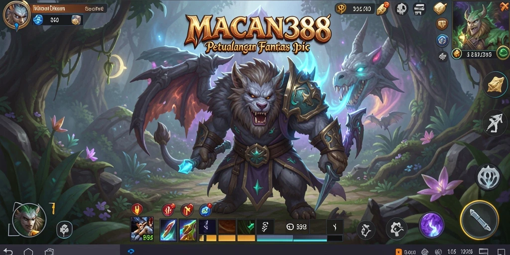 Screenshot gameplay MACAN388 menampilkan aksi seru dalam petualangan RPG.