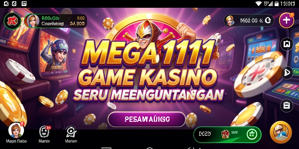 Gameplay Kasino MEGA111 yang seru dan menarik.