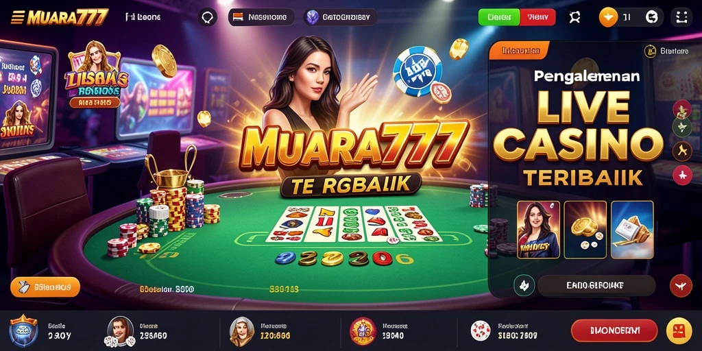 Tampilan gameplay Live Casino yang seru dan interaktif.
