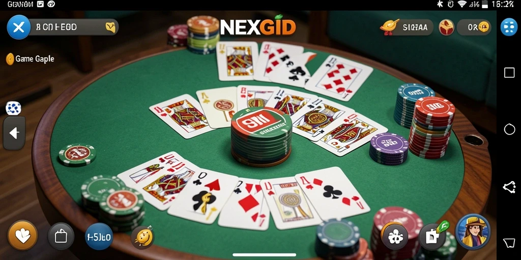 Tampilan gameplay seru dari NEXGID yang menyajikan permainan Gaple.