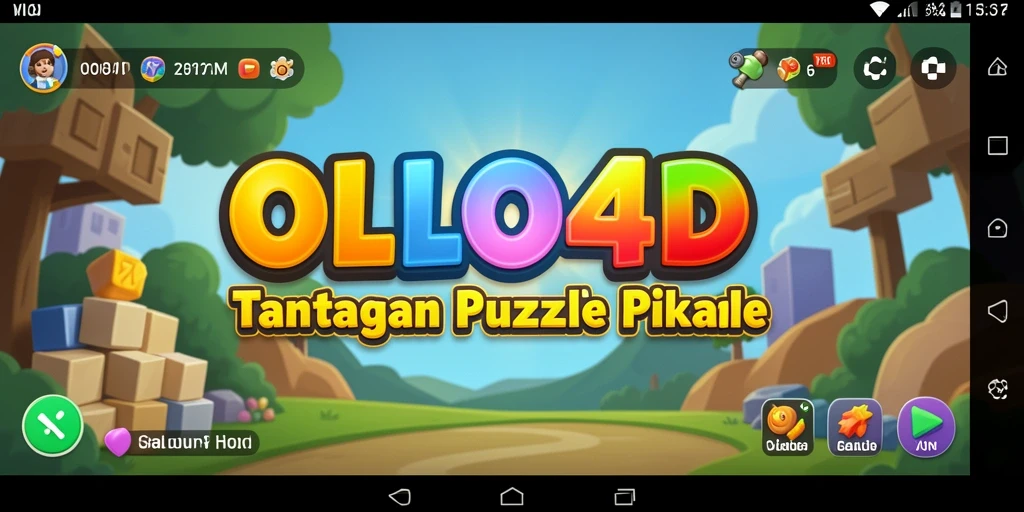Screenshot utama OLLO4D menampilkan gameplay Puzzle yang seru dan menantang.
