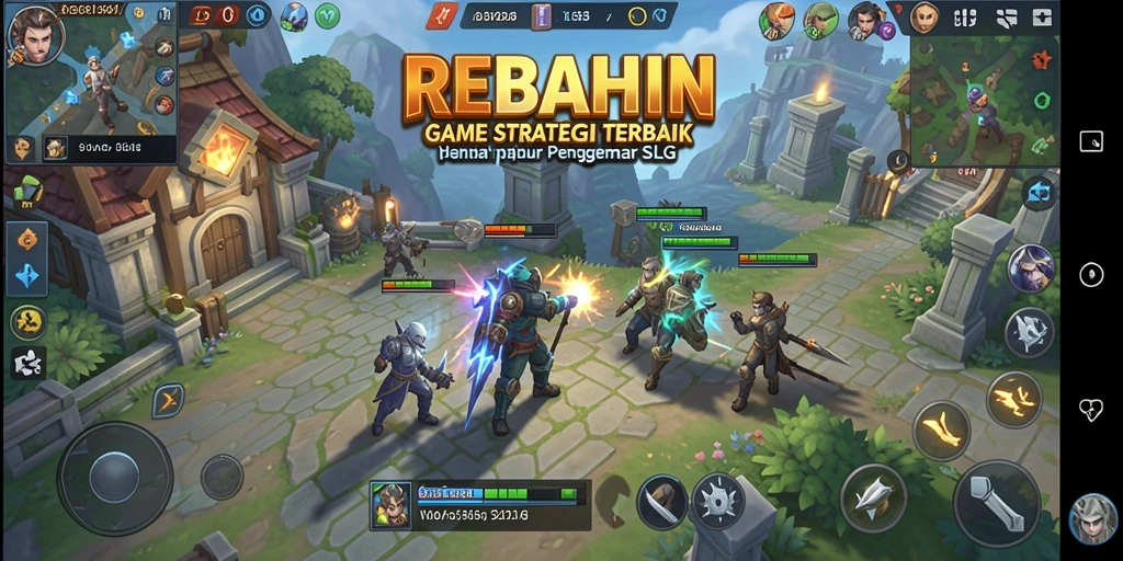 Tampilan gameplay yang mendebarkan dan penuh strategi di REBAHIN.