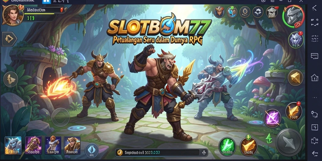 Screenshot gameplay menampilkan karakter dalam aksi RPG.