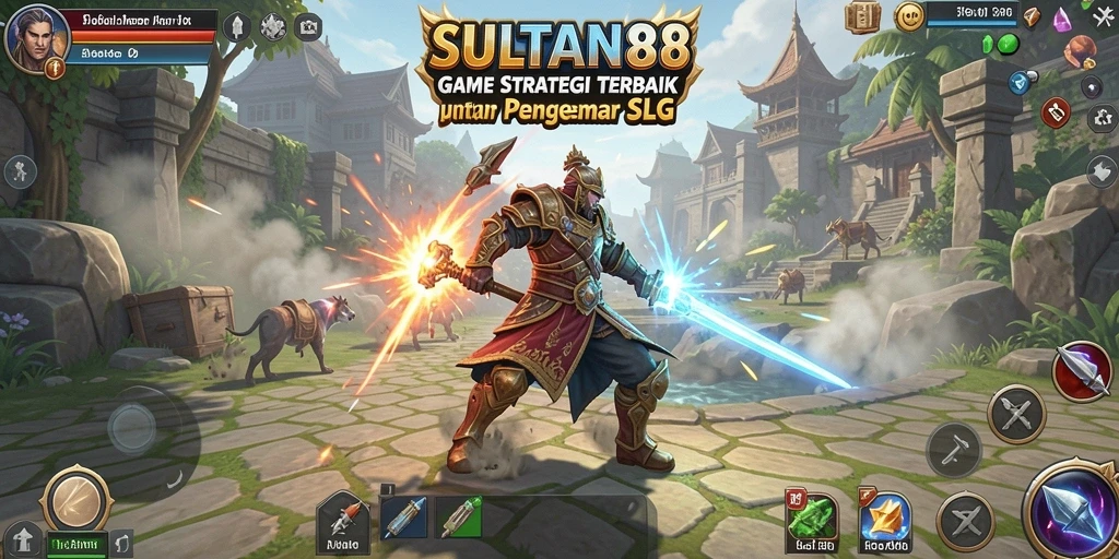 Gameplay SULTAN88 menampilkan pertempuran strategi yang mendebarkan.