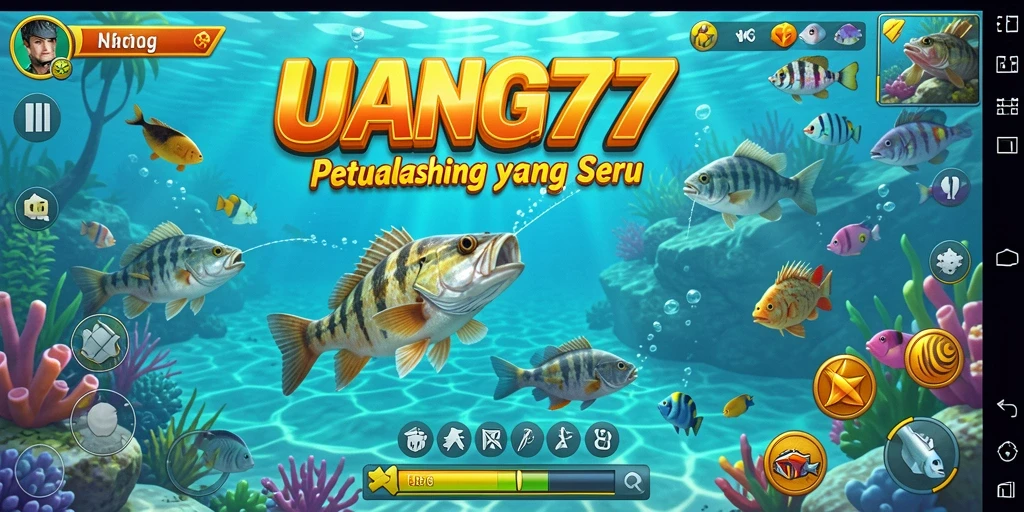 Tangkapan ikan yang besar dan indah dalam gameplay UANG77.
