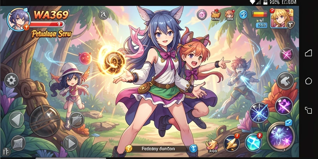 Gameplay seru WA369 dengan karakter Anime favorit.