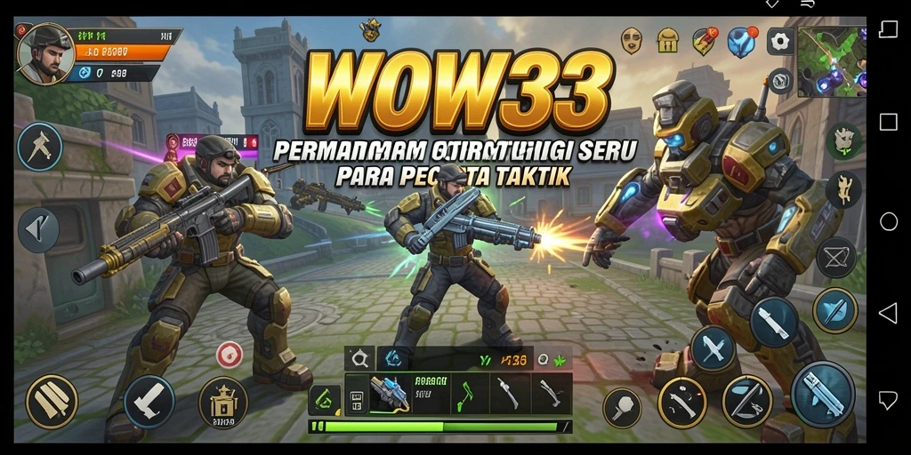 Tampilan gameplay WOW33 yang penuh aksi dan strategi.